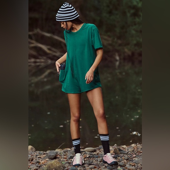 Free People Hot Shot Tee Romper🌲 - Picture 4 of 7